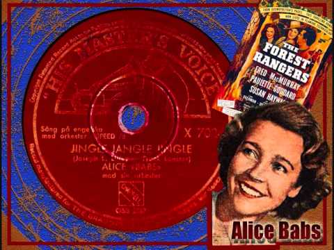 Alice Babs and her orchestra - Jingle Jangle Jingle 1943 (english lyrics)