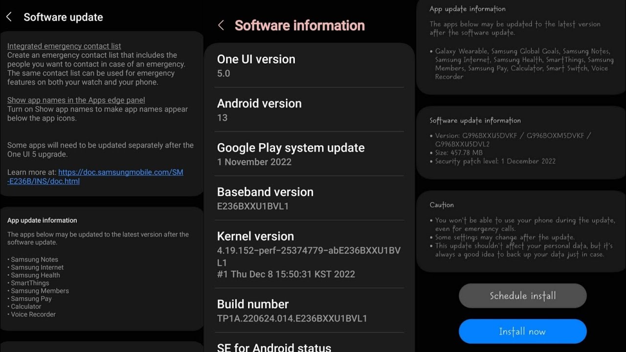 Samsung official release stable android 13 update in india again🔥🔥 ...