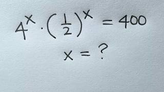Solve for x in this nice exponential equation | Math Olympiad Mathematics