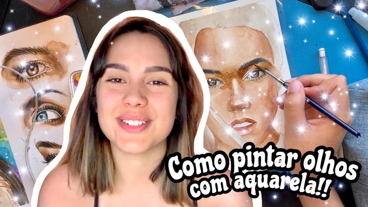 COMO PINTAR OLHOS COM AQUARELA