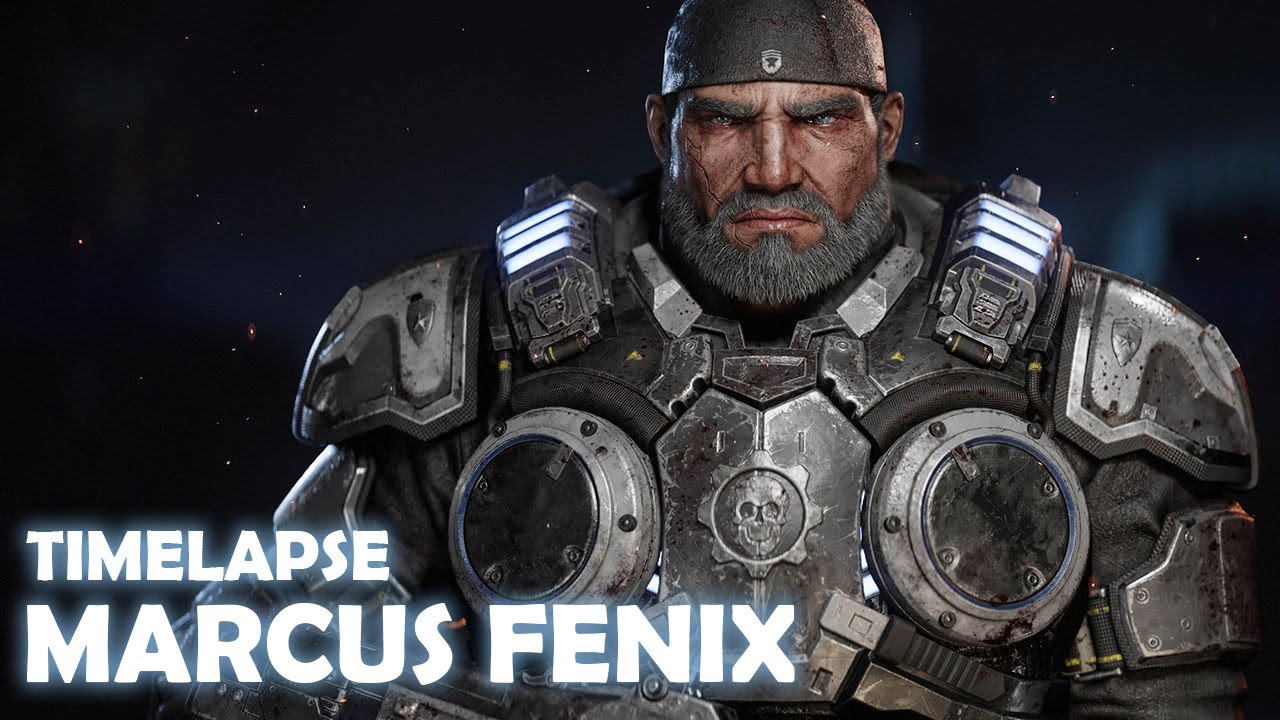 Marcus (Gears of War) | Zbrush Sculpt Timelapse | Academia Sergio Hualde