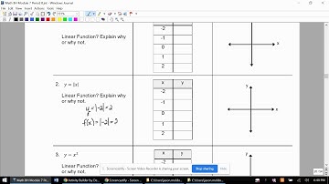 7.1D Lesson: Comparing Linear and Non-Linear Functions - Part I