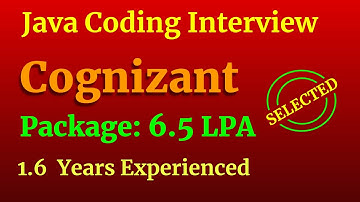 Cognizant Java Coding Interview Question Answers