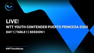 LIVE! | T1 | Day 1 | WTT Youth Contender Puerto Princesa 2024 | Session 1 screenshot 5