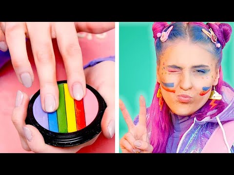 FUN RAINBOW SCHOOL SUPPLIES! Clever DIY Ideas | School Life Hacks by Crafty Panda