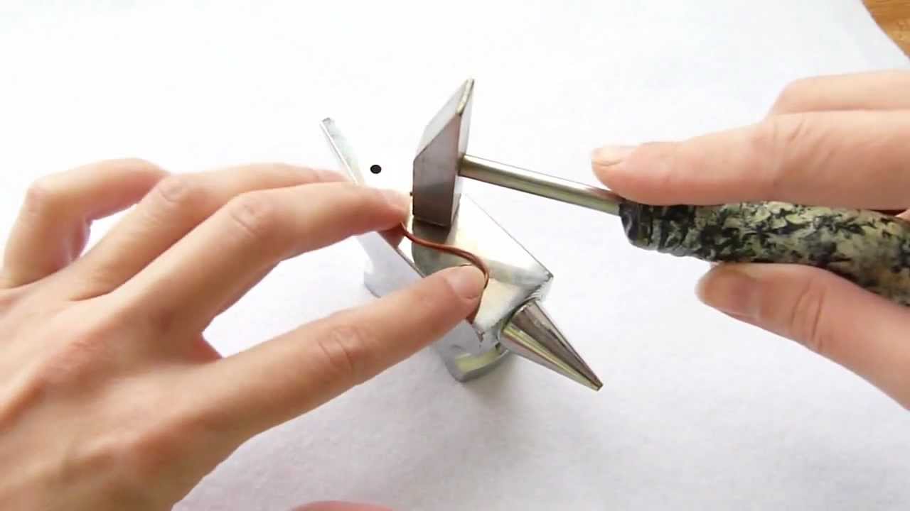 Wire wrap tutorial work with hammer YouTube