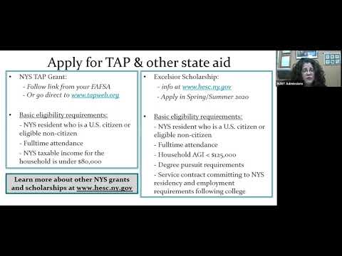 SUNY Plattsburgh Online Webinar: Financial Aid