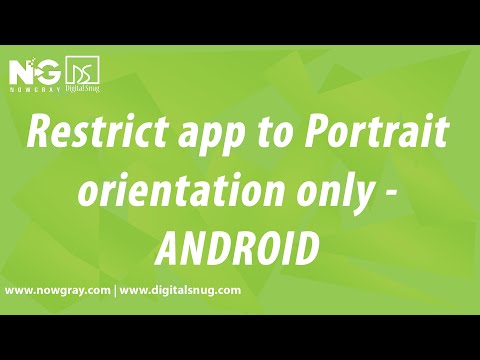 How to restrict app to portrait mode only in ionic for all platforms?