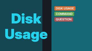 What is the command to display disk usage of current directory