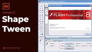 Shape Tween Gambar - Animasi dengan Adobe Animate Flash