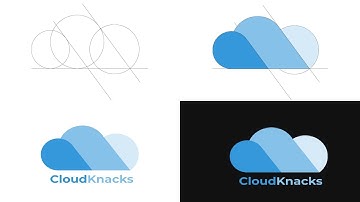 How to design Cloud Logo in Adobe illustrator | Hassan Raza