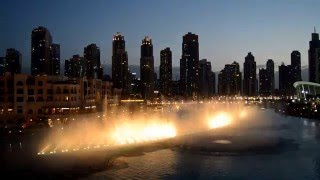 Dubai magic fountain 2016 \