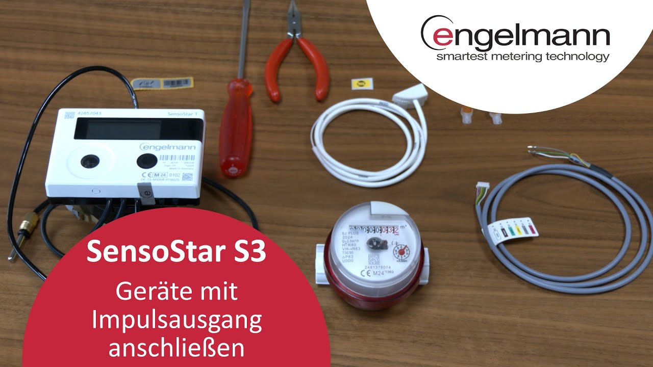Geräte mit Impulsausgang an den Wärmemengenzähler SensoStar S3 anschließen