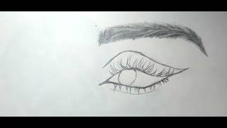 Drawing tutorial: how to draw eyes with eyebrows