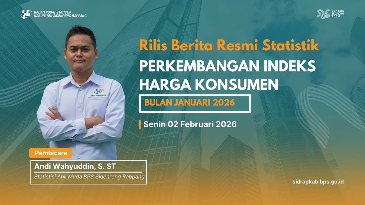 Berita Resmi Statistik | BPS Kabupaten Sidenreng Rappang 2 Februari 2026