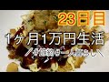 【1ヶ月1万円生活23日目】お好み焼きでキャベツを大量消費する日