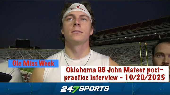 Oklahoma QB John Mateer post-practice interview (Ole Miss Week) - 10/20/2025