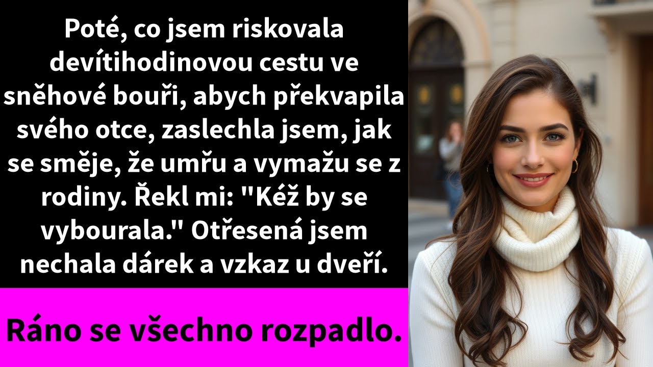 Poté, co jsem riskovala devítihodinovou cestu ve sněhové bouři, abych překvapila svého otce,