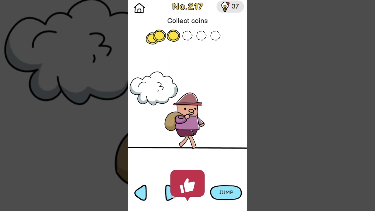 Brain Out Level 217 / No.217 – Collect coins 🪙🪙🪙🪙🪙 