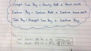 Straight time Pay examples