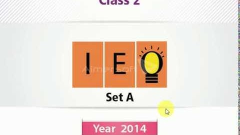 IEO Class 2 l Question Paper 2014 . Set A (Question 22 -35) Part 2