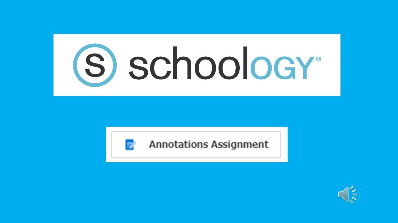 annotation assignments in schoology