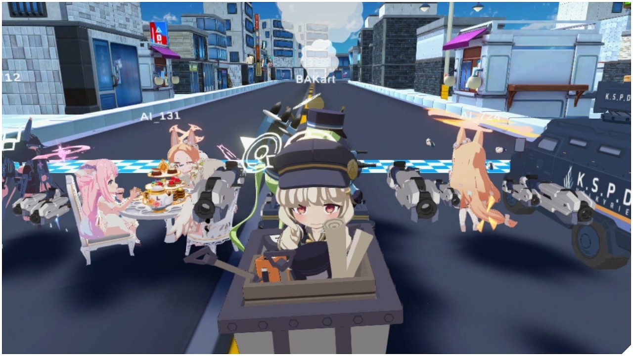 [블루아카이브] 몰루라이더 철도가키 플레이 / Blue Archive BA Kart Test Play