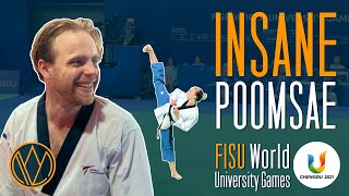 Insane TAEKWONDO Poomsae Competition | FISU World University Games | Chengdu 2021