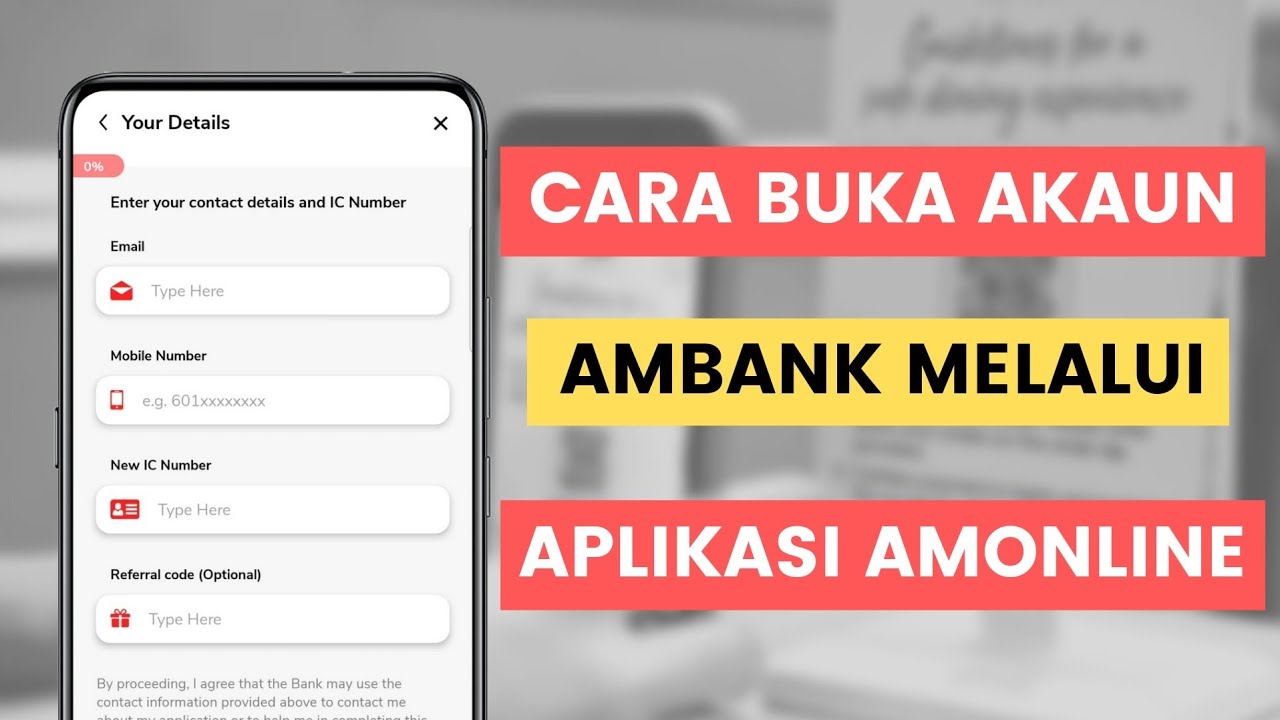 Cara Buka Atau Daftar Akaun AmBank Melalui Aplikasi AmOnline | Referral ...