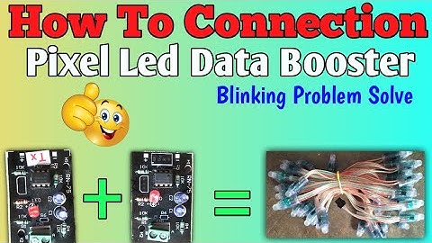 How To Connection Pixel Led Data Booster With T 8000s Controller | Blinking Solve | Atul Light House