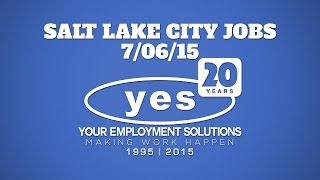 Salt Lake City Jobs | Week of 7/06/15