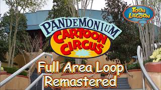 Universals Islands of Adventure; Toon Lagoon; Pandemonium Cartoon Circus Area Loop (stereo)