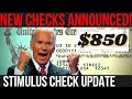 NEW STIMULUS CHECKS ANNOUNCED! 4th Stimulus Package+ $850 Checks + Gas Stimulus checks &amp; Suspension