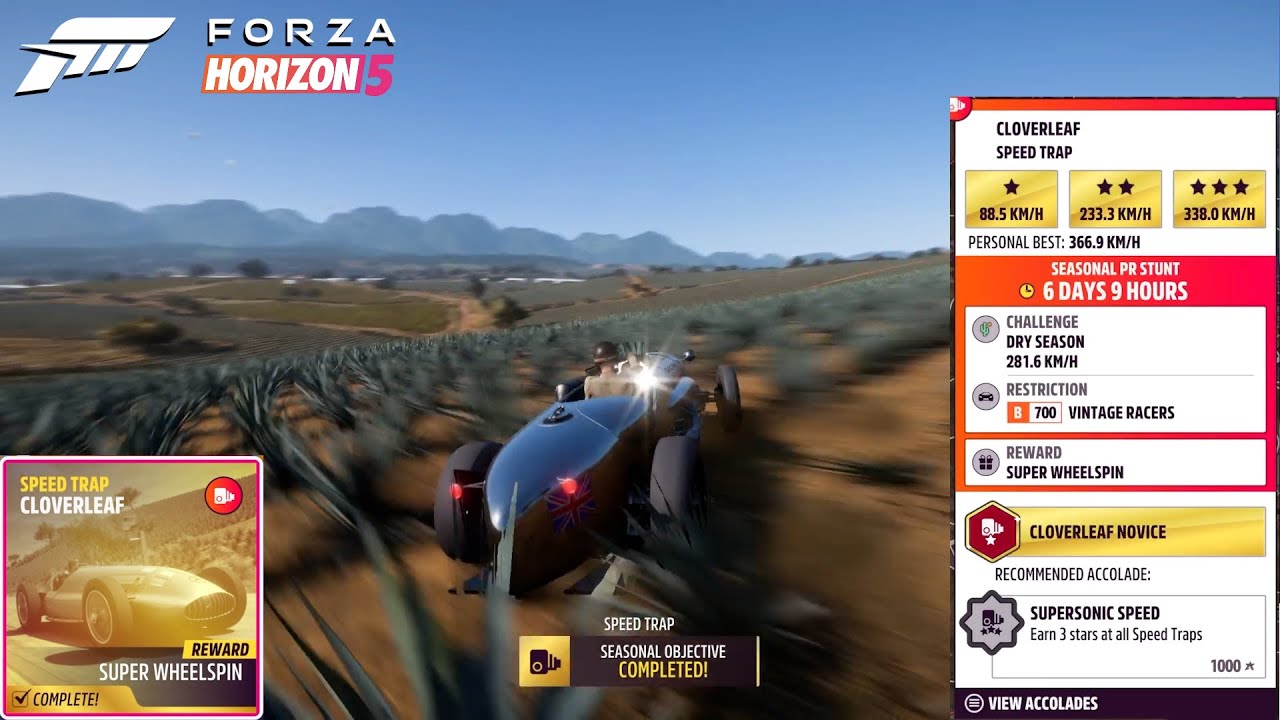 Forza Horizon 5 - Season PR Stunt (Winter) on Speed Trap | Xbox Series gameplay