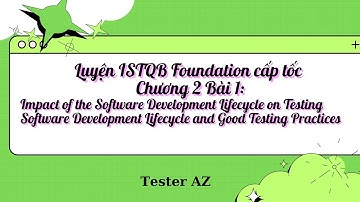 Chương 2_Bài 1_Ảnh hưởng của SDLC trong Test và hoạt động kiểm thử tốt