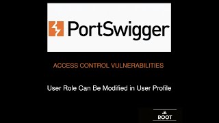 User role can be modified in user profile