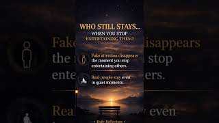 Who Still Stays?#DailyReflections #Authenticity #TrueConnections #QuietStrength#StayReal