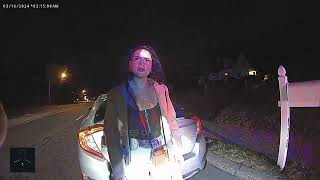 Polite and Cooperative Woman Faces DUI