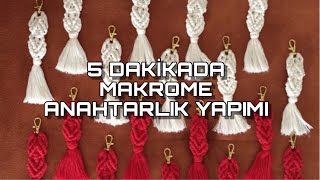 5 Daki̇kada Makrome Anahtarlik Yapimi Kina Hedi̇yeli̇kleri̇mi̇ Bi̇rli̇kte Hazirlayalim