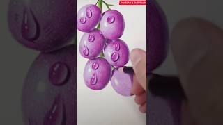🍇 Easy Grapes Drawing Tutorial | Simple Pencil Art for Beginners ✏️ #Shorts