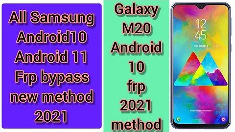 SAMSUNG Galaxy M20 FRP Bypass Android 10/All Samsung Android 10 FRP Bypass New Method