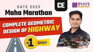 Geometric Design of Highway in Hindi | Highway Engineering | GATE & ESE 2023 Civil Engineering (CE)