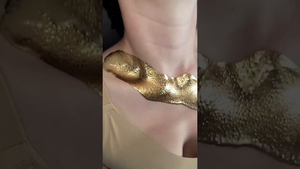 Gold and Pearl Makeup Bodypaint Tutorial 