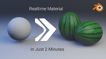Create Watermelon realtime material / shader in 2 minutes | Blender 3D | Blender Tutorial | fruits