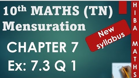 10th maths chapter 7 exercise 7.3 question 1 tn samacheer hiba maths