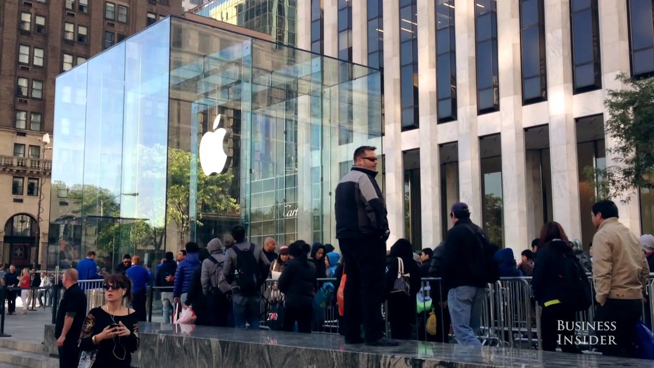 Heres What Apples Flagship Store Looked Like On Iphone 6 Launch Day