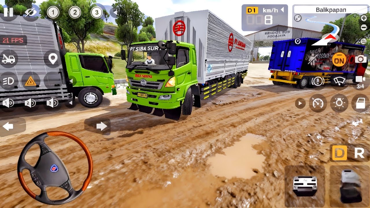 Game Truk Hino Wing Box PT. Siba Surya Truk Kembaran l Mod Bus Simulator Indonesia