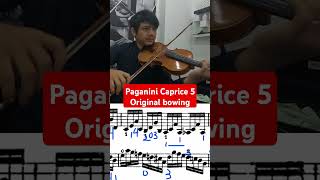 Paganini Caprice 5 Original Bowing violintechnique violinist paganinicaprice