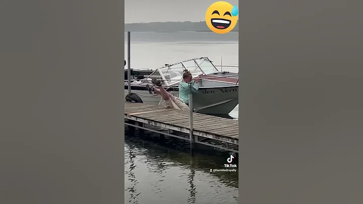 Trying to dock my boat went horribly wrong lol  #funny #shortsviral #shorts #fyp