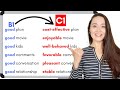 Don't Just Say "Good": Refresh Your Vocabulary with Alternatives!